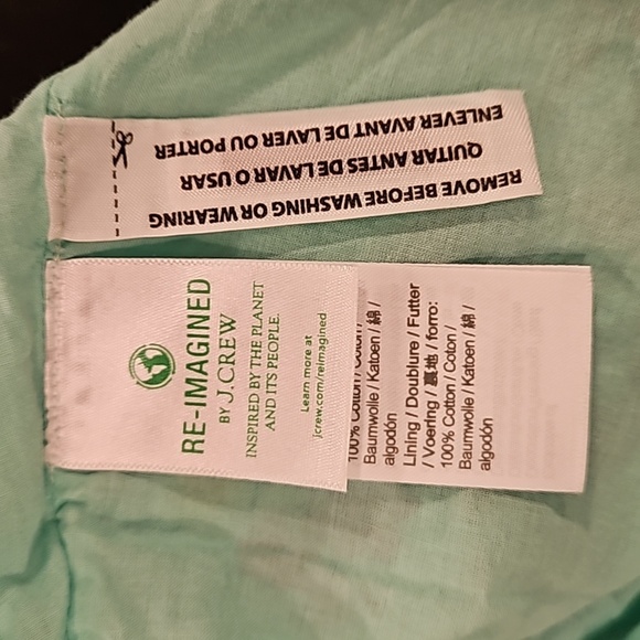 💕J. CREW💕 Printed V-Neck Smocked Midi Dress ~ Fresh Spearmint Floral Print 8 - Picture 15 of 16